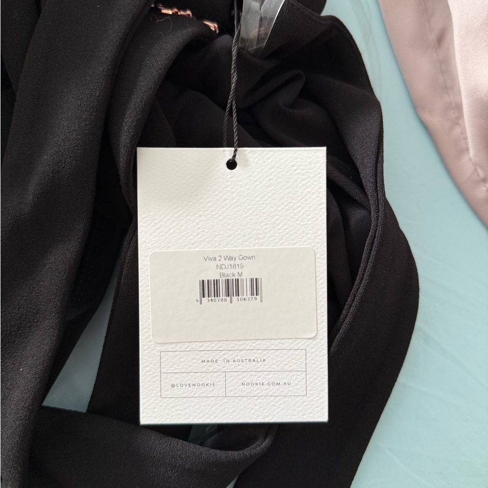 Elegant Black Evening Gown Nookie NWT Viva 2 way gown - Picture 5 of 11